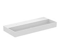 Ideal Standard Solos lavabo T536701 121,5x51,5x12,5cm, trou pour robinetterie 2000 , sans trop-plein, sol, blanc