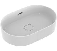 Ideal Standard Strada II lavabo à poser 600mm, ovale, sans trou pour robinet, avec trop-plein, T360401, Couleur: Blanc