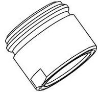 Ideal Standard Strahlregler B964902AA M 18x1, chrome, pièce de rechange