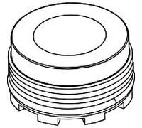 Ideal Standard Strahlregler CACHE, M24X1, A961396NU AVEC CLÉ