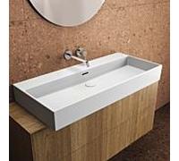 Ideal Standard Extra lavabo T3904MA sans trou pour robinetterie, avec trop-plein, 1000 x 450 x 150 mm, blanc Ideal Plus