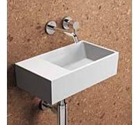 Ideal Standard Extra - Lave-main 45x25 cm, avec trop-plein, sans trou pour robinet, blanc T391901