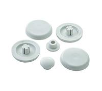 Ideal Standard T623901 Pack de Tampons ou Patins pour Abattant WC Small Siège de Toilette Blanc Fermeture Avec et Sans frein de chute