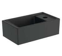 Ideal Standard Tempo - Lave-mains 37x21 cm, sans trop-plein, trou pour robinetterie à droite, noir E2112V3