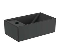 Ideal Standard Tempo - Lave-mains 37x21 cm, sans trop-plein, trou pour robinetterie à gauche, noir E2113V3