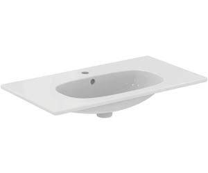 Ideal Standard Tesi lavabo 82.5x45 cm rectangulaire classique-de meuble-avec plateau blanc brillant T350901