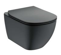 Ideal Standard Tesi - WC suspendu avec abattant softclose, Aquablade, noir T3546V3