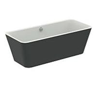 Ideal Standard Tonic II bain K8726V3 180 x 80 cm, blanc / noir mat, autoportant, avec remplissage