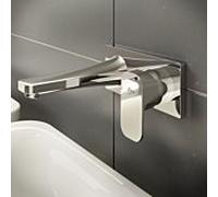 Ideal Standard Tonic II kit de finition A6334AA saillie 180 mm, pour mitigeur lavabo encastré, chromé
