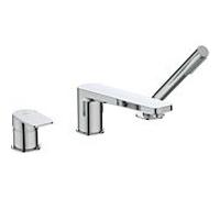 Ideal Standard Tonic II Mitigeur de bain 3 trous A6348AA montage sur rebord de baignoire, avec bec de bain, chromé