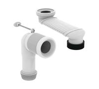 Ideal Standard Tuyau d’évacuation avec manchon de raccordement, pour cuvette au sol, T002767+T538667,