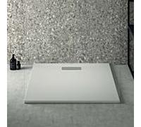 Ideal Standard Ultra Flat Nouveau receveur de douche carré T446701 garniture de vidange avec couvercle, 90 x 90 x 2,5 cm, blanc (Alpin)
