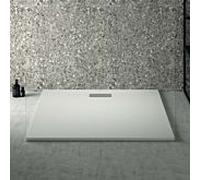 Ideal Standard Ultra Flat Nouveau receveur de douche rectangulaire T448901 garniture de vidange avec couvercle, 120 x 100 x 2,5 cm, blanc (Alpin)