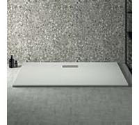 Ideal Standard Ultra Flat Nouveau receveur de douche rectangulaire T447701 garniture de vidange avec couvercle, 140 x 70 x 25 cm, blanc (Alpin)