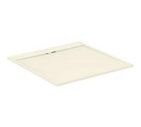 Ideal Standard -Ultraflat S I.Life Receveur de Douche Ultraplat 3 cm d'Épaisseur, Résine, Carré, 120 x 120 cm, Finition Pierre Texturée, Naturellement Anti-Dérapant, Sable, T5242FT