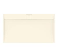 Ideal Standard -Ultraflat S I.Life Receveur de Douche Ultraplat 3 cm d'Épaisseur, Résine, Rectangulaire 160 x 90 cm, Finition Pierre Texturée, Naturellement Anti-Dérapant, Sable, T5226FT