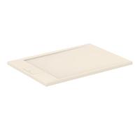 Ideal Standard -Ultraflat S I.Life Receveur de Douche Ultraplat 3 cm d'Épaisseur, Résine, Rectangulaire, 100 x 70 cm, Finition Pierre Texturée, Naturellement Anti-Dérapant, Sable, T5240FT