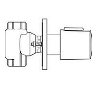 Ideal Standard valve de chasse Ceratherm A4656AA chrome robinet d'arrêt de chasse,