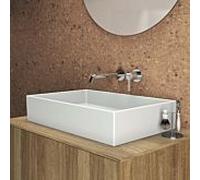 Ideal Standard Vasque à Ideal Standard supplémentaire T3740MA carré, 60x40x15 cm, sans trou pour robinetterie / trop-plein, blanc Ideal Plus