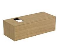 Ideal Standard vasque Conca T3932Y6 avec découpe, coulissant 2000 , 120x50,5x37 cm, droite / gauche, placage Eiche hell