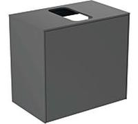 Ideal Standard vasque Conca T3934Y2 avec découpe, coulissant 2000 , 60x37x55 cm, centre, laqué anthracite mat