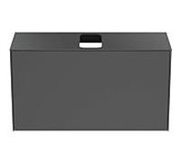 Ideal Standard vasque Conca T3936Y2 avec découpe, coulissant 2000 , 100x37x55 cm, centre, laqué anthracite mat
