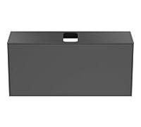 Ideal Standard vasque Conca T3937Y2 avec découpe, coulissant 2000 , 120x37x55 cm, centre, laqué anthracite mat