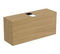 Ideal Standard vasque Conca T3937Y6 avec découpe, coulissant 2000 , 120x37x55 cm, centre, placage Eiche hell