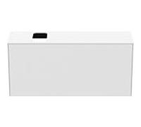Ideal Standard vasque Conca T3938Y1 avec découpe, coulissant 2000 , 120x37x55 cm, droite / gauche, laqué blanc mat