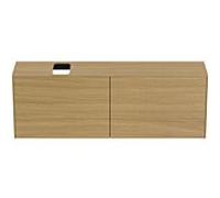 Ideal Standard vasque Conca T3995Y6 avec découpe, 2 tiroirs, 160 x 37 x 55 cm, placage Eiche hell