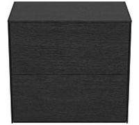 Ideal Standard vasque Conca T4327Y4 sans découpe, 2 tiroirs, 60x37x55 cm, plaqué chêne flammé