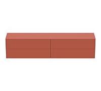 Ideal Standard vasque Conca T4338Y3 sans découpe, 4 tiroirs, 240x50,5x555 cm, laqué mat Sunset