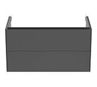 Ideal Standard -vasque Conca T4575Y2 100x50x55cm, 2 tiroirs, laqué anthracite mat