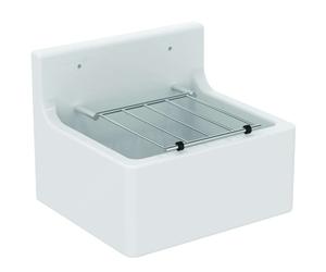 Ideal Standard - Vidoir 46x38 cm, avec une grille, blanc/chrome S593901