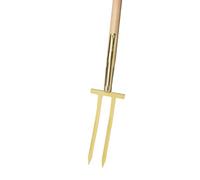 Idealspaten 67080001 Fourche à Rosiers avec Dents en Forme de Baïonnette/Manche-T-Frêne, Or, 28 x 85 cm