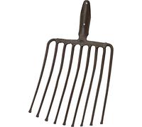 Fourche à pierres 9,dents-L.330mm avec douille à ressort, sans manche STA IDEAL