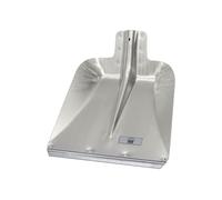 Idealspaten Hallenser Pelle avec Bord de Protection en Acier Argenté 38 x 38 cm