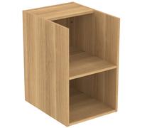 IdealStandard i.life B Ensemble de meubles, 2 tiroirs, 2 compartiments ouverts, poignées chromées, plateau de toilette inclus, 1002x507x646mm, T5753NX, Couleur: Chêne Nature