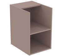 IdealStandard i.life B Ensemble de meubles, 2 tiroirs, 2 compartiments ouverts, poignées chromées, plateau de toilette inclus, 1002x507x646mm, T5753NH, Couleur: greige