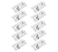 IDEANATEGRATE 10 Pcs Loquets à Pêne Dormant en Acier Inoxydable 304 Argenté, Verrous Coulissants 2 Pouces pour Portes et Fenêtres, Sécurité Renforcée, Installation Facile la Maison Bureau