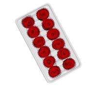 IDEANATEGRATE 12 Pièces Bouquet Fleur Immortelle Stabilisée Décor de Mariage Présent Saint-Valentin