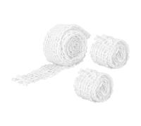 IDEANATEGRATE 3pcs Rouleaux de Filet Élastique en Coton pour Emballage de Viande et Saucisse, Filet Alimentaire Blanc Cuisine à Domicile et Boutiques