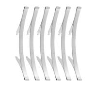 IDEANATEGRATE 6 Pièces Limiteur Silencieux Coulissante Acier de Manganèse en Porte Argenté du Déplacement Fonctionnement pour Portes de Placard et Maisons et Chambres D'garçon et Filles