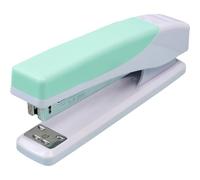 IDEANATEGRATE Agrafeuse de Bureau Portable Bicolore Vert en Métal et Caoutchouc, Design Pratique et Léger pour Maison et Bureau, Facile à Transporter