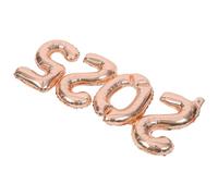 IDEANATEGRATE Ballon Aluminium Métallisé Fushia Métallique 2025 pour Décoration de Fête et Cadeau de Diplôme, Ballon Gonflable pour Célébrations et Anniversaires