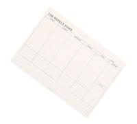 IDEANATEGRATE Bloc-notes Détachable pour Planning Hebdomadaire Professionnel, Carnet de Planification Papier, Agenda Quotidien Non Daté, Organiseur pour Bureau et Emploi Temps, Planificateur