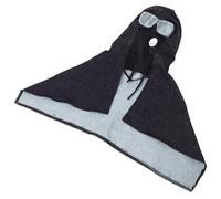 IDEANATEGRATE Capuche de Sécurité Protection Le Vent et Visibilité Claire en Denim avec Lunettes Intégrées Unisexe Travail de Manutention et Menuiserie