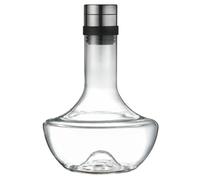 IDEANATEGRATE Carafe à Whisky en Verre Soufflé Main 1000ml Verseur Courbé Service Fluide et Nettoyage Facile, pour Déguster et Aérer le Vin