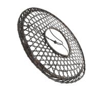 IDEANATEGRATE Chapeau Décoratif en Bambou Tissé Noir pour Garçon et Filles, Design Vintage Chinois, Solide et Léger, pour Performance Scénique et Fête Cosplay