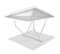 IDEANATEGRATE Déflecteur de Climatiseur Central Guide du Vent Pratique pour Climatisation Plafond Carré Blanc en Fer et Tissu, Pare-brise de Ventilation Facile à Nettoyer Vacances